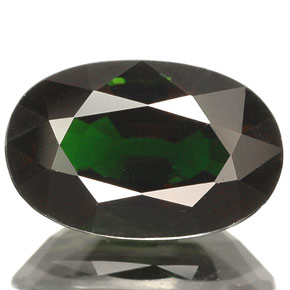Turmalina de cromo verde natural 2,57ct, corte oval, VS-SI