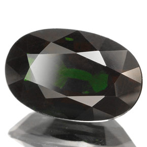 Turmalina de cromo verde natural 2,57ct, corte oval, VS-SI