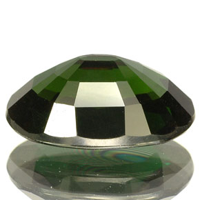 Turmalina de cromo verde natural 2,57ct, corte oval, VS-SI