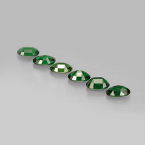 Pedras preciosas de turmalina de cromo verde natural de  ct, corte oval, VVS-VS