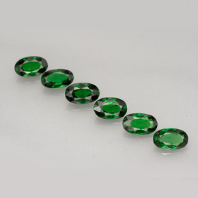 Pedras preciosas de turmalina de cromo verde natural de  ct, corte oval, VVS-VS