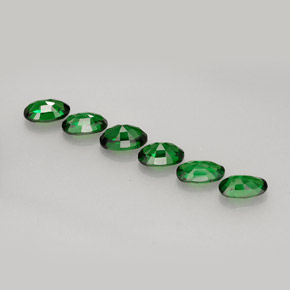 Pedras preciosas de turmalina de cromo verde natural de  ct, corte oval, VVS-VS