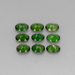 Pedras preciosas de turmalina de cromo verde natural de  ct, corte oval, VVS-VS
