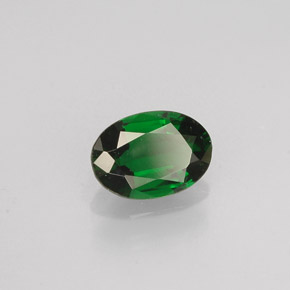 Turmalina de cromo verde natural 0,49ct, corte oval, VVS-VS