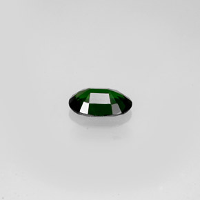 Turmalina de cromo verde natural 0,36ct, corte oval, VVS-VS