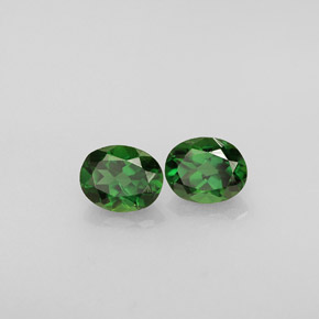 Pedras preciosas de turmalina de cromo verde natural de  ct, corte oval, VVS-VS
