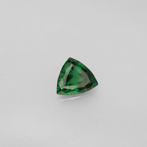 Turmalina de cromo verde natural 0,38ct, trillion, VVS-VS