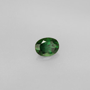 Turmalina de cromo verde natural 0,34ct, corte oval, VVS-VS