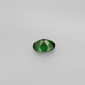Turmalina de cromo verde natural 0,34ct, corte oval, VVS-VS