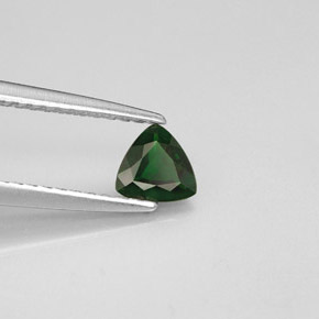 Turmalina de cromo verde natural 0,29ct, trillion, VVS-VS