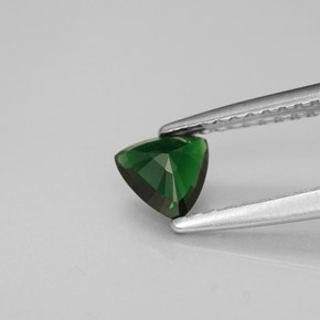 Turmalina de cromo verde natural 0,35ct, trillion, VS