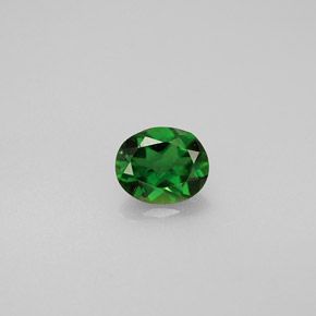 Turmalina de cromo verde natural 0,31ct, corte oval, VS