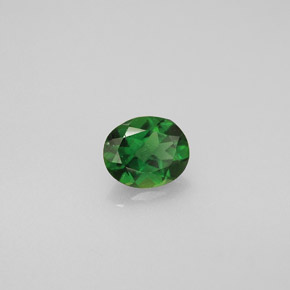 Turmalina de cromo verde natural 0,31ct, corte oval, VS
