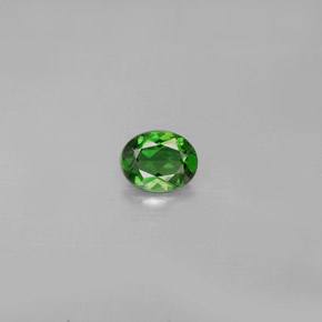 Turmalina de cromo verde natural 0,30ct, corte oval, VS