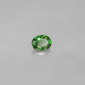 Turmalina de cromo verde natural 0,30ct, corte oval, VS