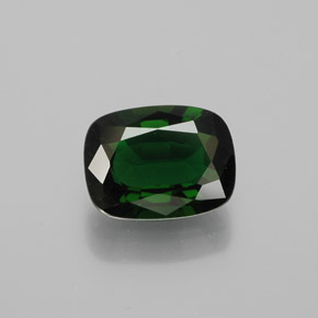 Turmalina de Cromo Verde Natural 1,27ct, Almofada cortada, VVS