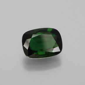 Turmalina de Cromo Verde Natural 1,27ct, Almofada cortada, VVS