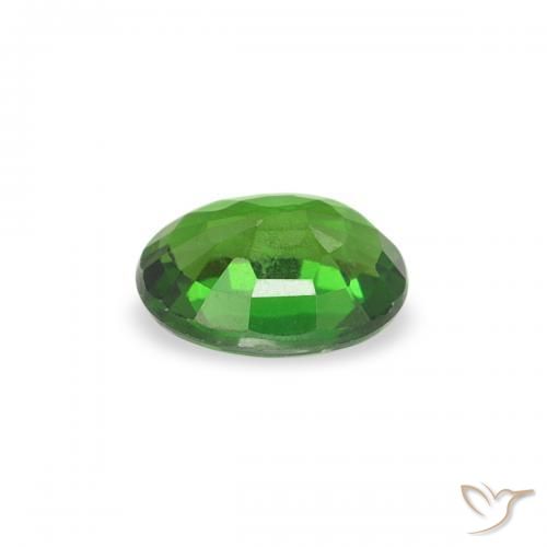 Turmalina Cromada verde intenso Natural 0.24ct, oval, VVS