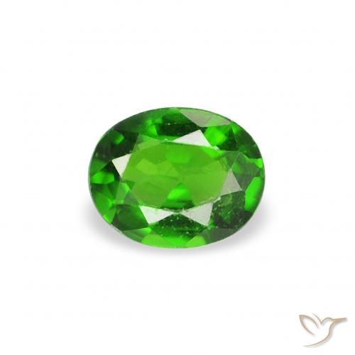 0.18ct Natural Medium Dark-Green Turmalina Cromada, oval, VS