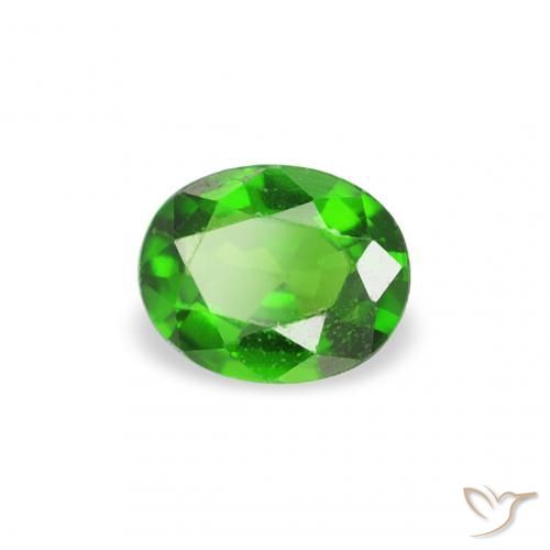 Turmalina Cromada Medium Dark-Green Natural 0.18ct, oval, VS