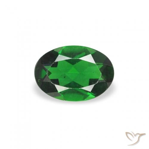 0.24ct Natural Verde floresta Turmalina Cromada, oval, VVS-VS