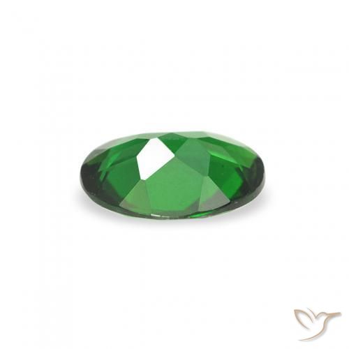 Turmalina Cromada Verde floresta Natural 0.24ct, oval, VVS-VS
