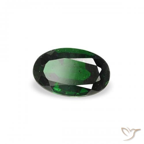 Turmalina Cromada Verde escuro Natural 0.21ct, oval, VS