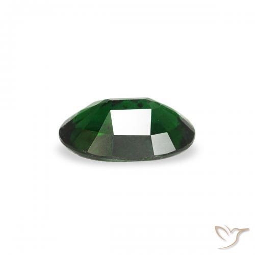 Turmalina Cromada Verde escuro Natural 0.21ct, oval, VS