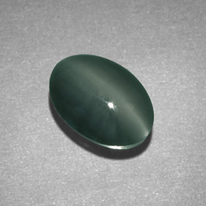 Crisoberilo Olho de Gato Verde Natural 1.89ct, Corte Oval, Opaco