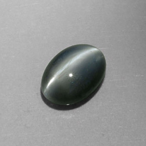 Crisoberilo Olho de Gato Verde Natural 0.81ct, Corte Oval, Opaco