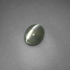 Chrysoberyl cat's eye verde natural 0,69ct, transparente, transparente/translúcido