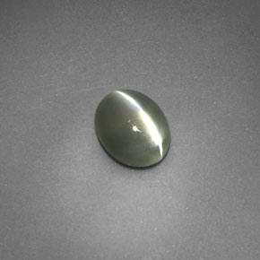 Chrysoberyl cat's eye verde natural 0,69ct, transparente, transparente/translúcido