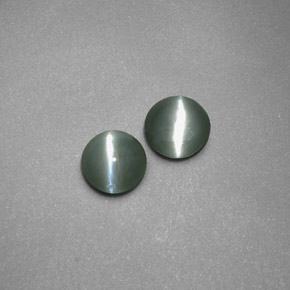 Pedras preciosas de chrysoberyl cat's eye verde natural de  ct, transparente, transparente/translúcido
