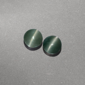 Pedras preciosas de chrysoberyl cat's eye verde natural de  ct, transparente, transparente/translúcido