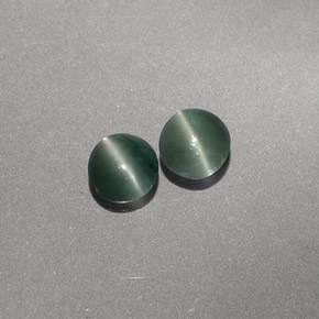 Pedras preciosas de chrysoberyl cat's eye verde natural de  ct, transparente, transparente/translúcido