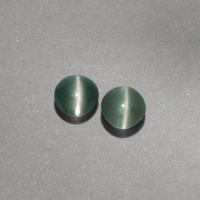 Pedras preciosas de chrysoberyl cat's eye verde natural de  ct, transparente, transparente/translúcido