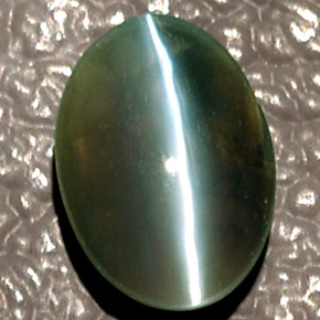 Chrysoberyl cat's eye verde natural 0,83ct, transparente, transparente/translúcido