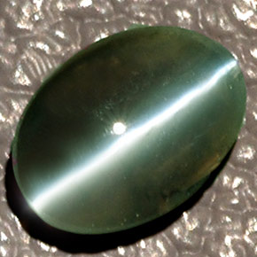 Chrysoberyl cat's eye verde natural 0,83ct, transparente, transparente/translúcido