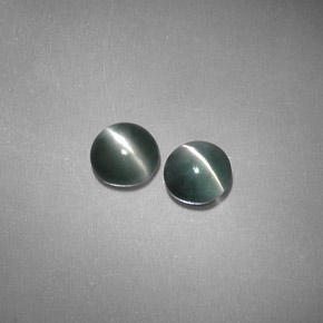 Pedras preciosas de chrysoberyl cat's eye verde natural de  ct, transparente, transparente/translúcido