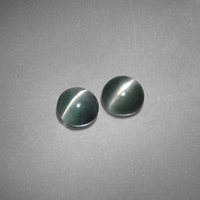 Pedras preciosas de chrysoberyl cat's eye verde natural de  ct, transparente, transparente/translúcido