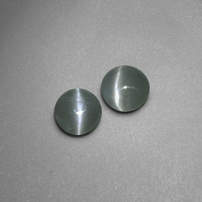 Pedras preciosas de chrysoberyl cat's eye verde natural de  ct, transparente, transparente/translúcido