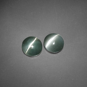 Pedras preciosas de chrysoberyl cat's eye verde natural de  ct, transparente, transparente/translúcido
