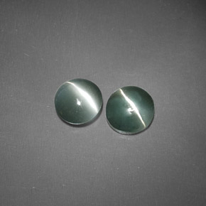 Pedras preciosas de chrysoberyl cat's eye verde natural de  ct, transparente, transparente/translúcido