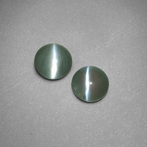 Pedras preciosas de chrysoberyl cat's eye verde natural de  ct, transparente, transparente/translúcido