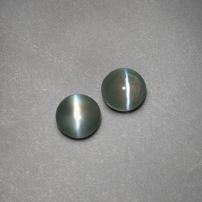 Pedras preciosas de chrysoberyl cat's eye verde natural de  ct, transparente, transparente/translúcido