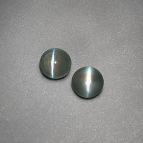 Pedras preciosas de chrysoberyl cat's eye verde natural de  ct, transparente, transparente/translúcido