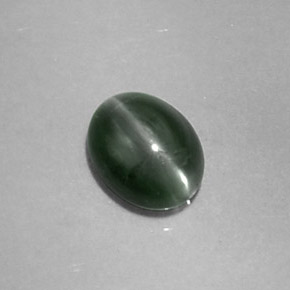 Crisoberilo Olho de Gato Verde Natural 0,80ct, Transparente, Transparente/Translúcido