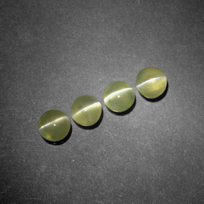 Pedras preciosas de chrysoberyl cat's eye verde natural de  ct, transparente, transparente/translúcido