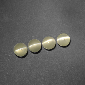 Pedras preciosas de chrysoberyl cat's eye verde natural de  ct, transparente, transparente/translúcido