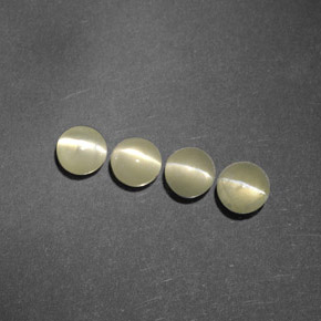 Pedras preciosas de chrysoberyl cat's eye verde natural de  ct, transparente, transparente/translúcido
